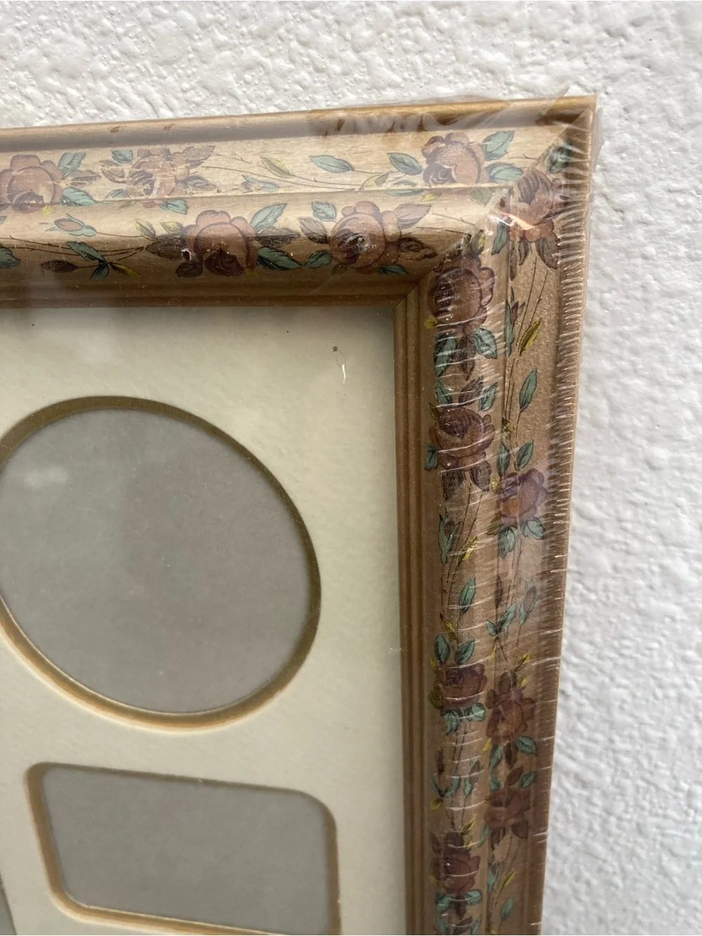 12 Picture Collage Photo Frame Floral Gold Granny Whimsy Cottage Bridal Shower